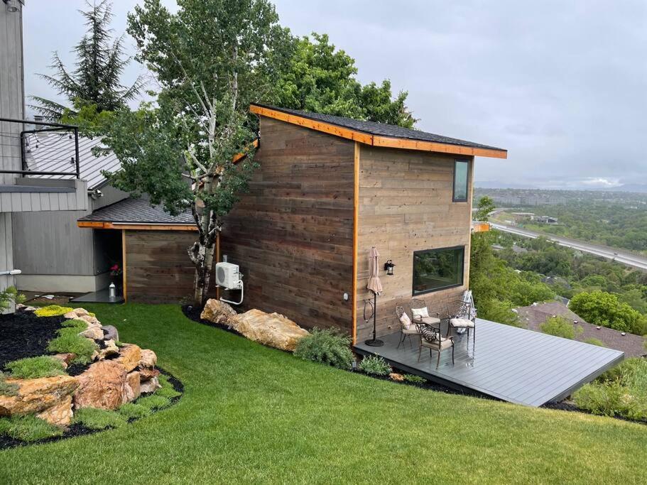 Luxury Alpine Treehouse Villa Holladay Buitenkant foto