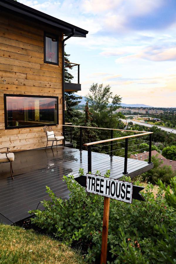 Luxury Alpine Treehouse Villa Holladay Buitenkant foto